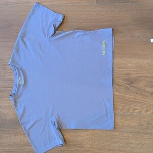 Arc'teryx Taema Purple Crop Logo T-Shirt LIKE NEW size small